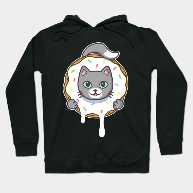 Donut Cat Hoodie by stephen0c